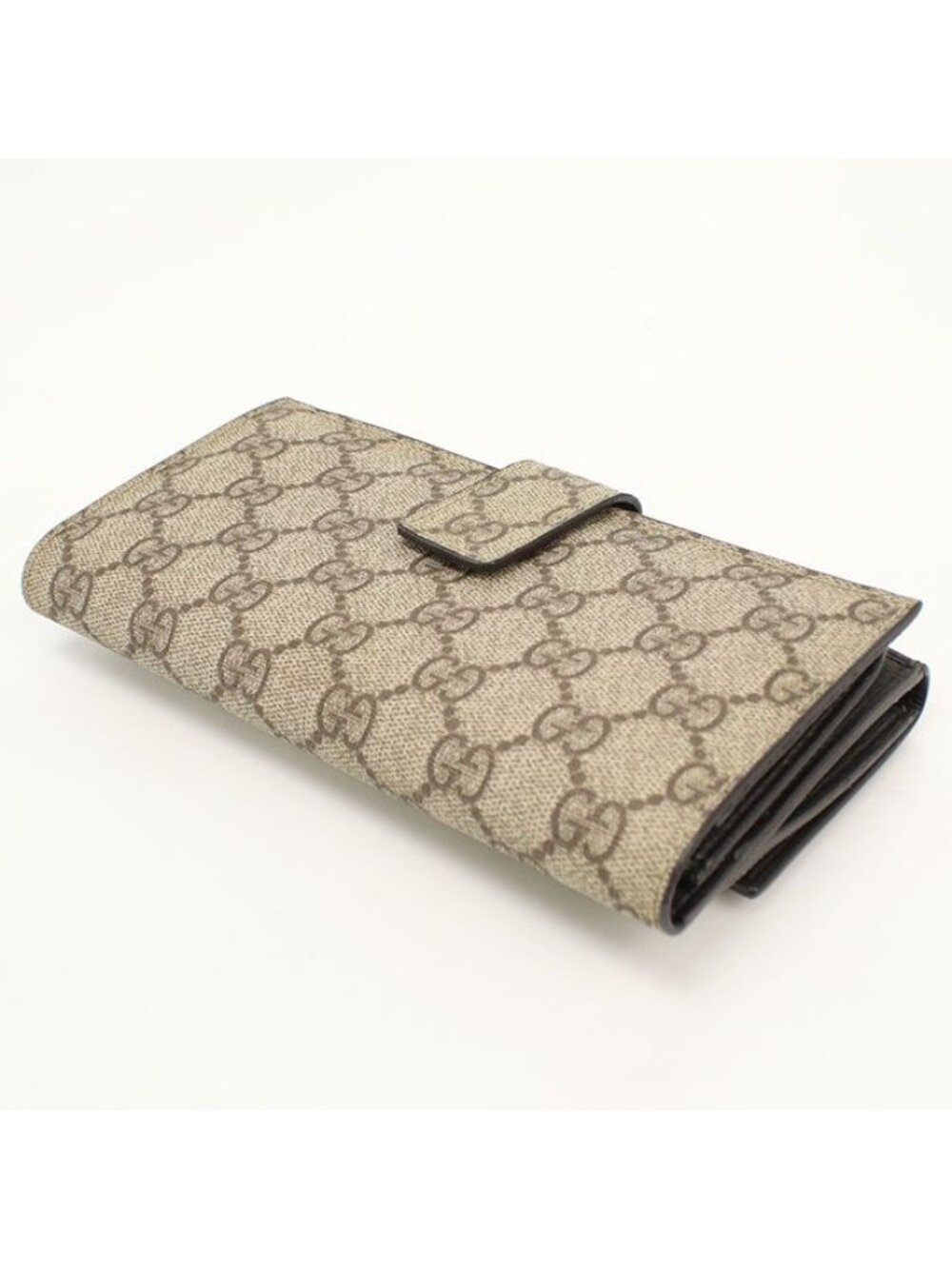 Gucci Hooklong Wallet GG Supreme Double Fold - Picture 2 of 7